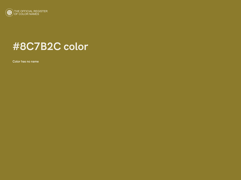#8C7B2C color image