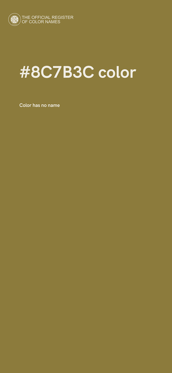 #8C7B3C color image