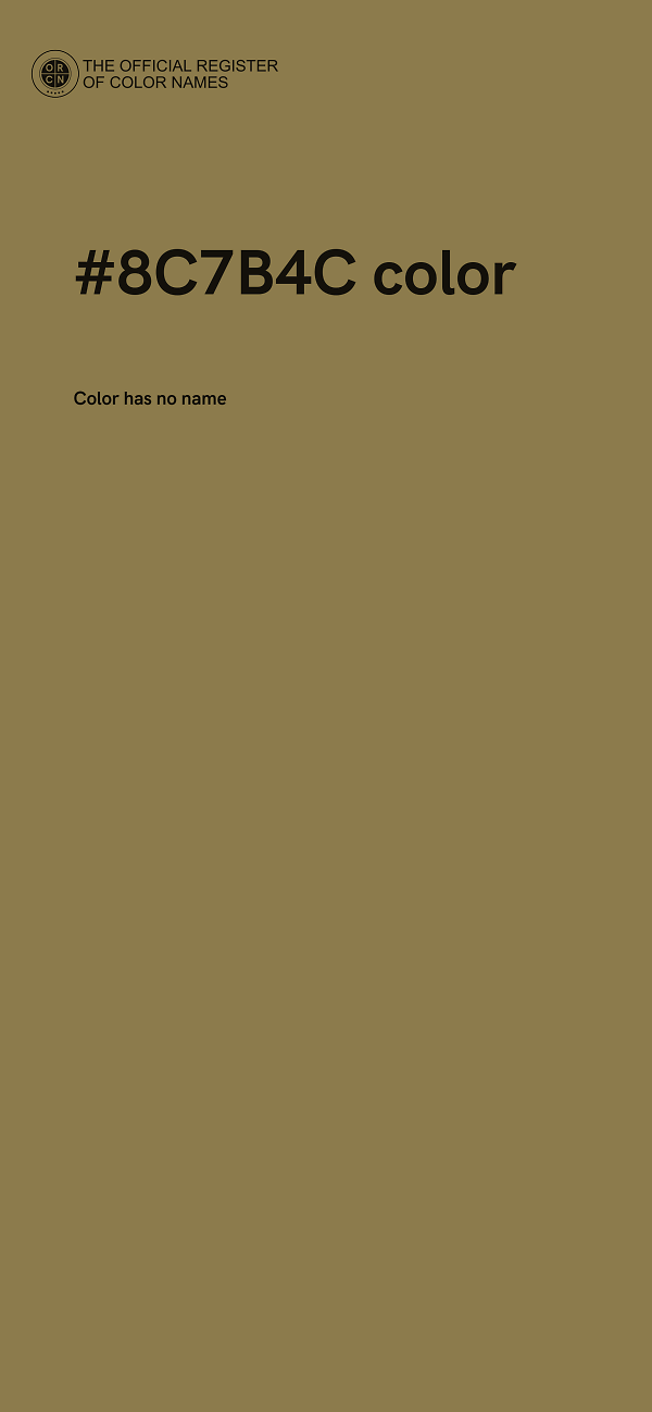 #8C7B4C color image