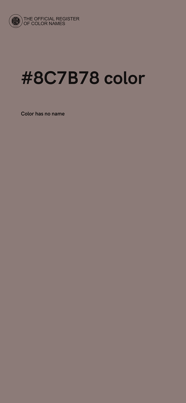 #8C7B78 color image