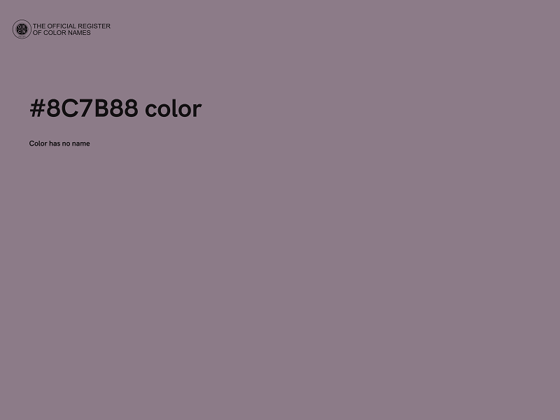 #8C7B88 color image