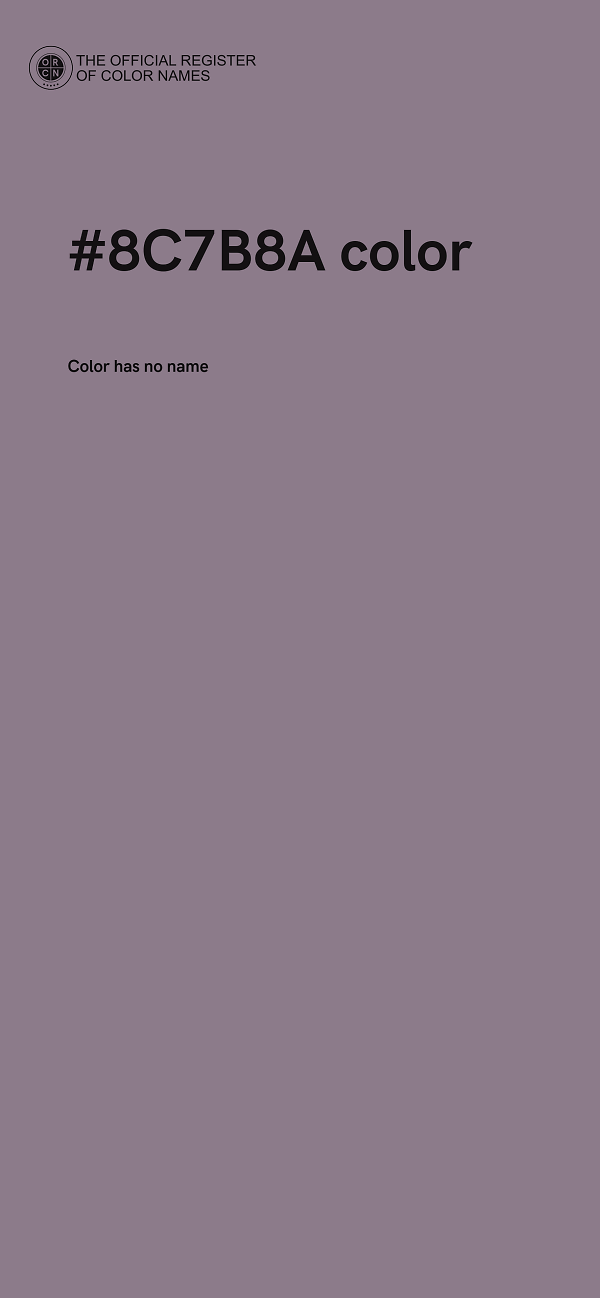 #8C7B8A color image