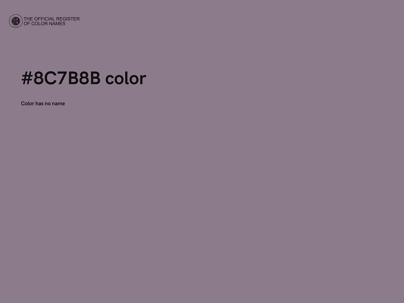 #8C7B8B color image