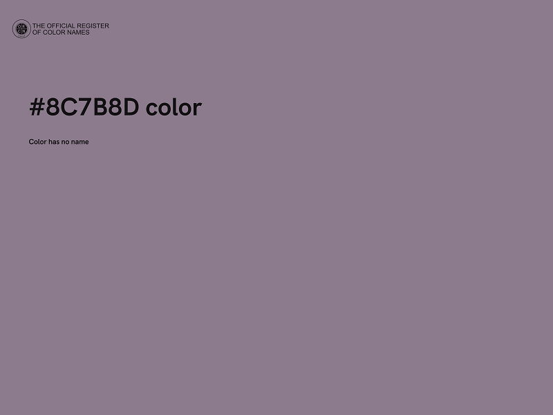 #8C7B8D color image