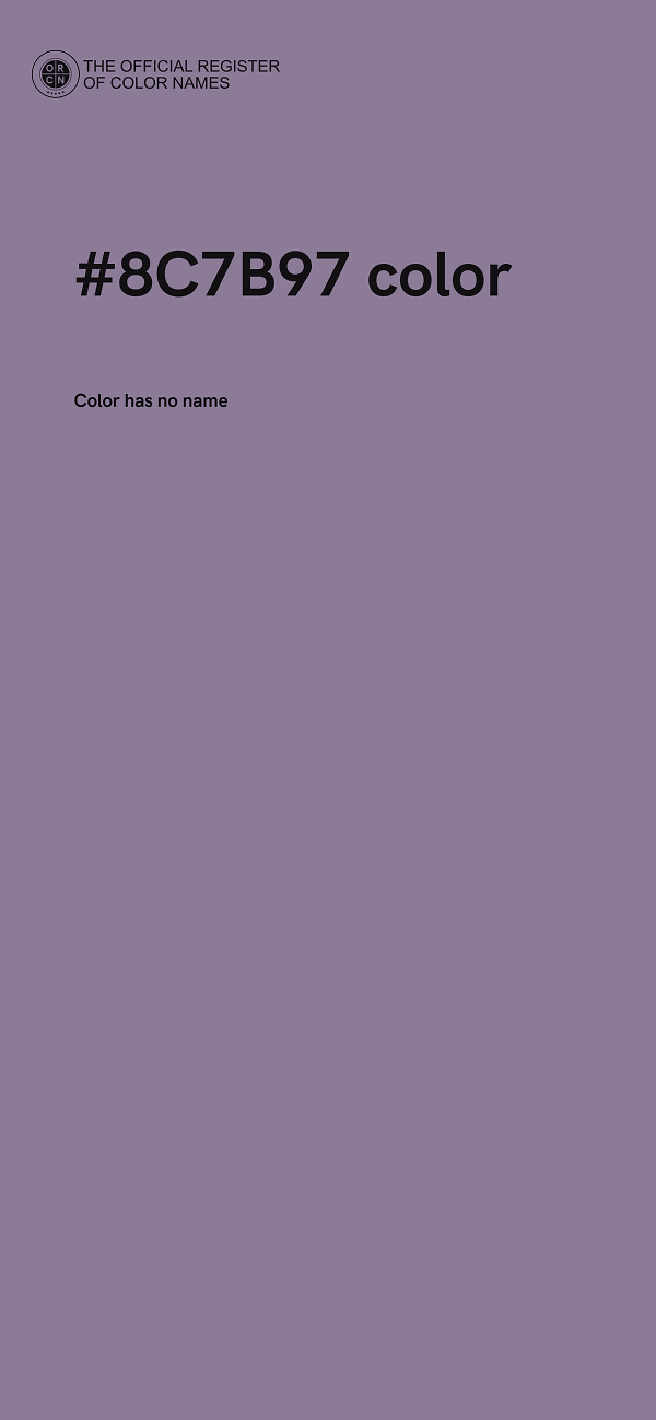 #8C7B97 color image