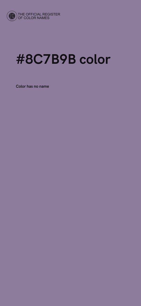 #8C7B9B color image