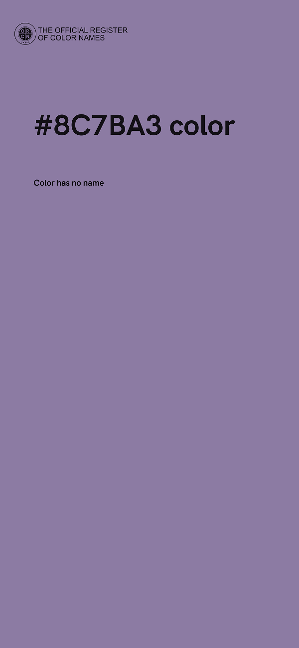 #8C7BA3 color image