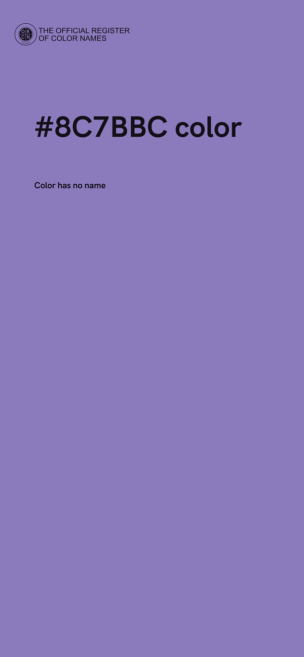 #8C7BBC color image