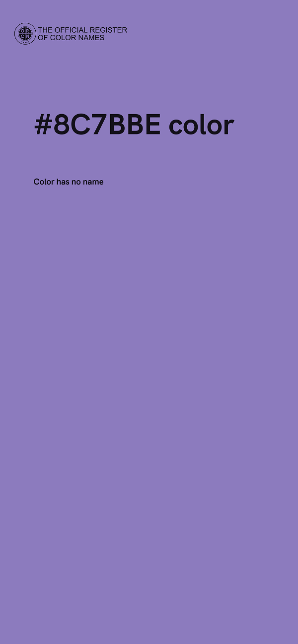 #8C7BBE color image