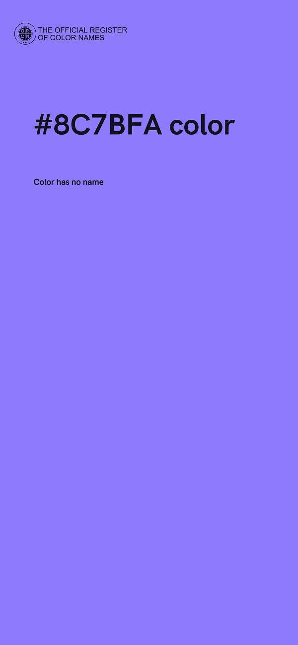 #8C7BFA color image