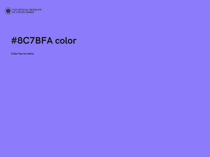 #8C7BFA color image