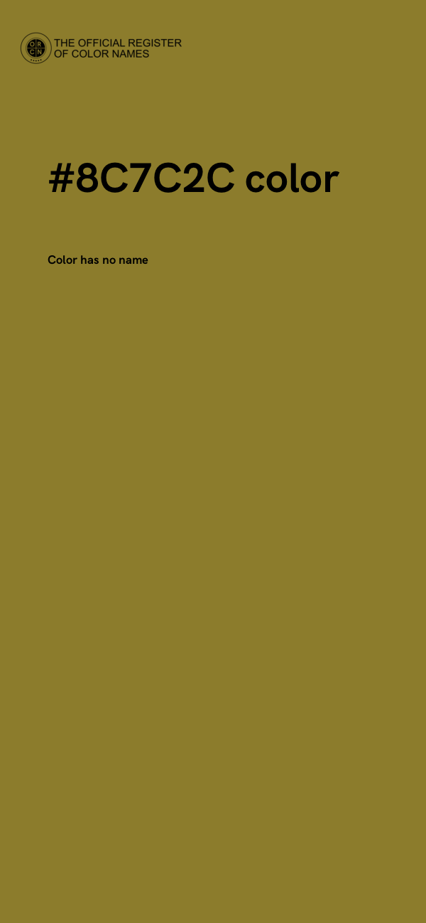 #8C7C2C color image