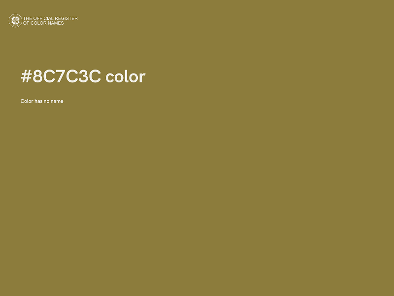 #8C7C3C color image