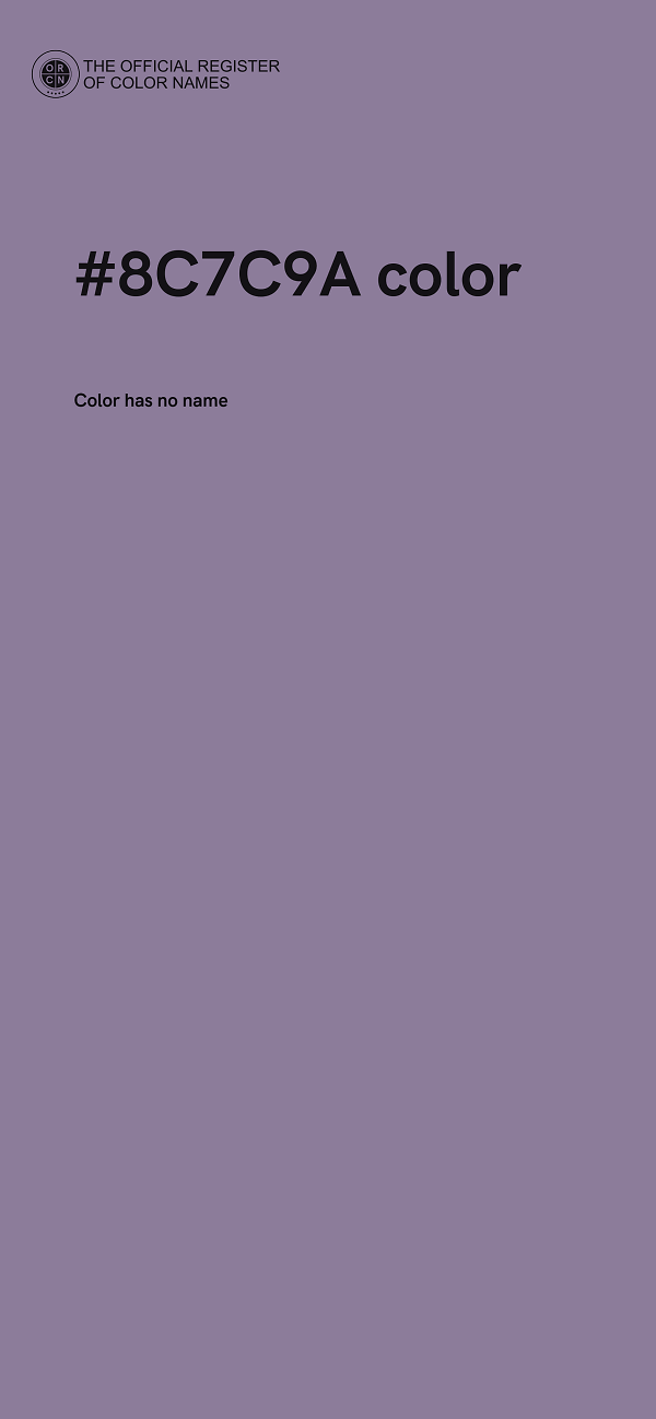 #8C7C9A color image