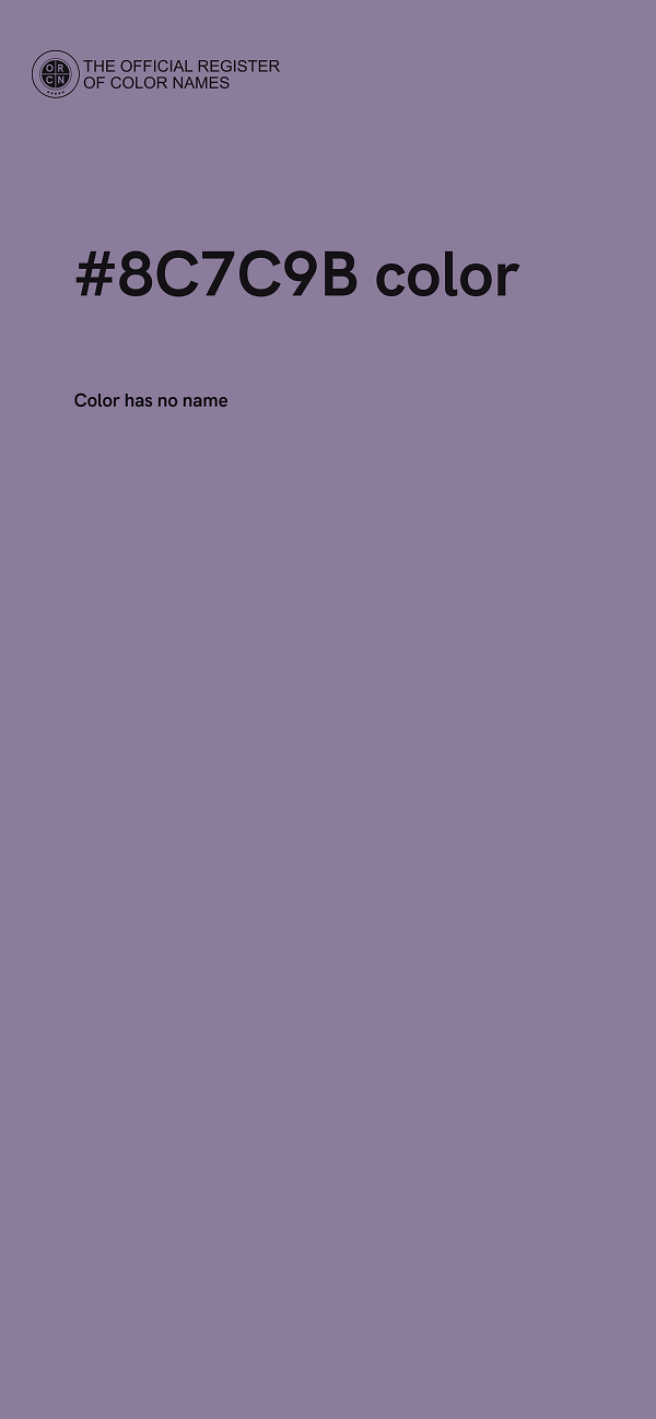 #8C7C9B color image