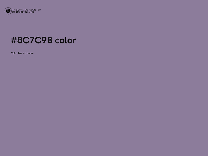 #8C7C9B color image