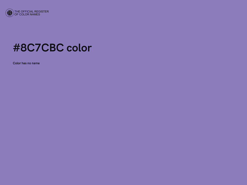 #8C7CBC color image