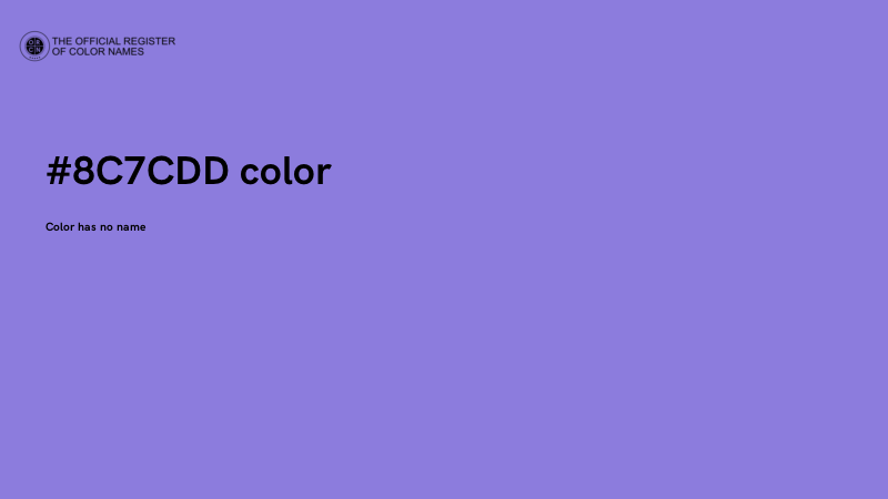 #8C7CDD color image