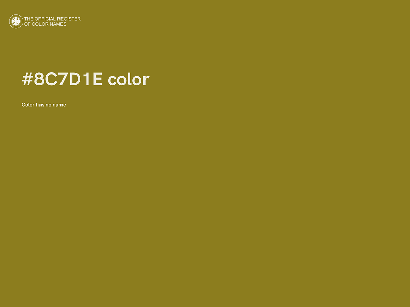 #8C7D1E color image