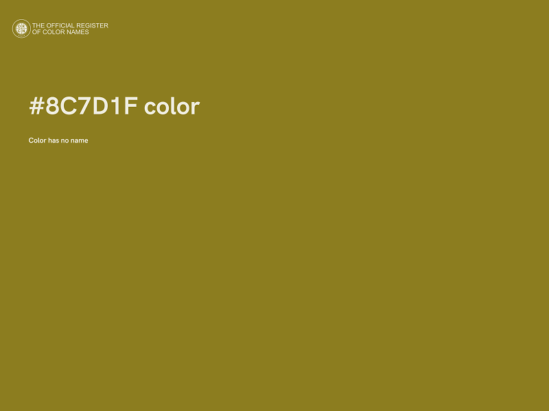 #8C7D1F color image