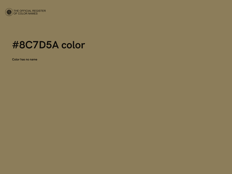 #8C7D5A color image