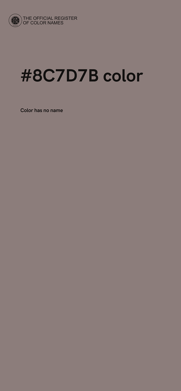 #8C7D7B color image