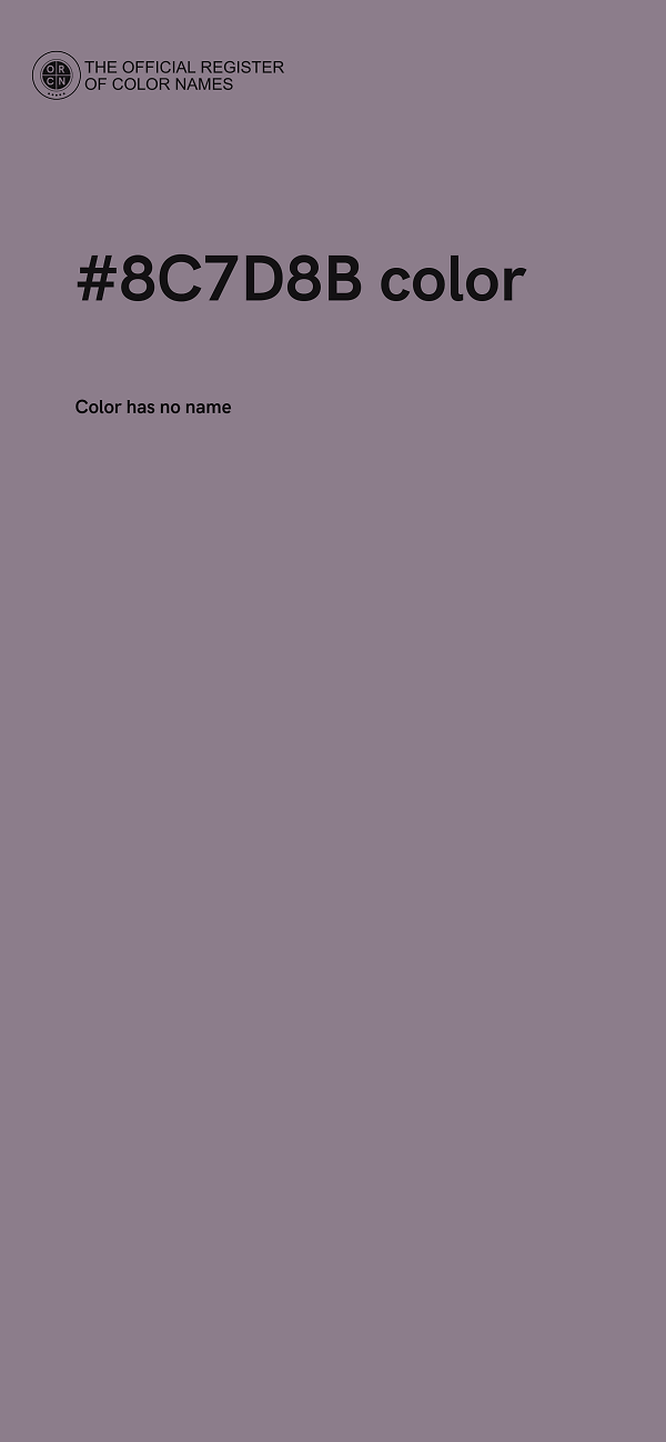 #8C7D8B color image
