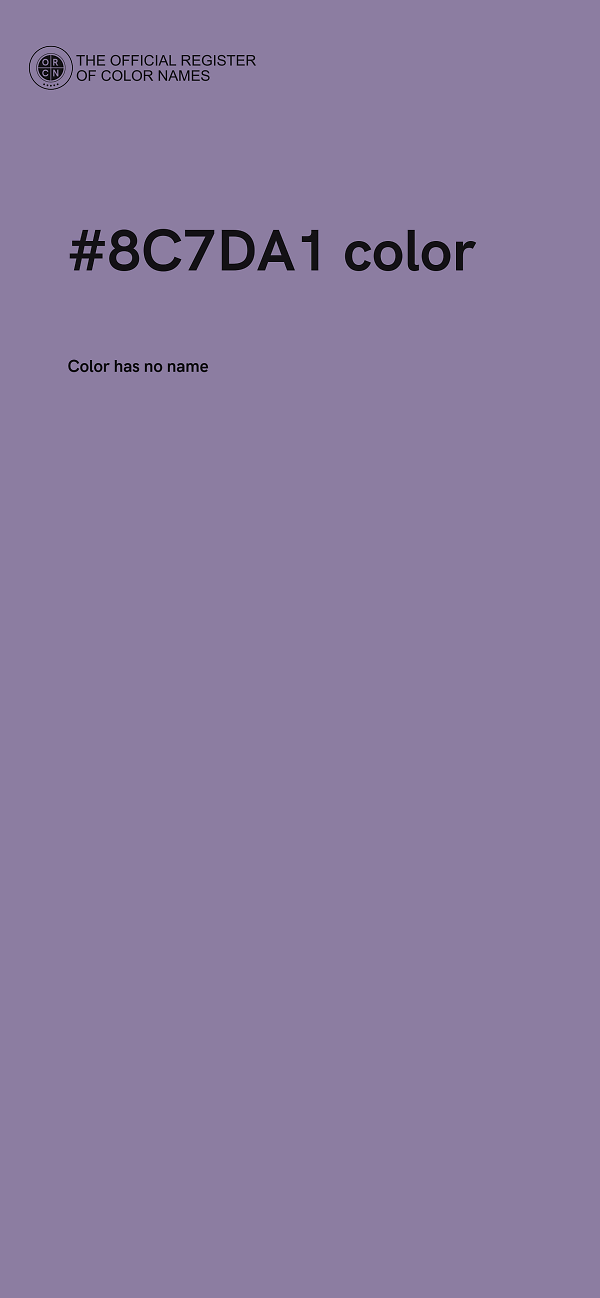 #8C7DA1 color image