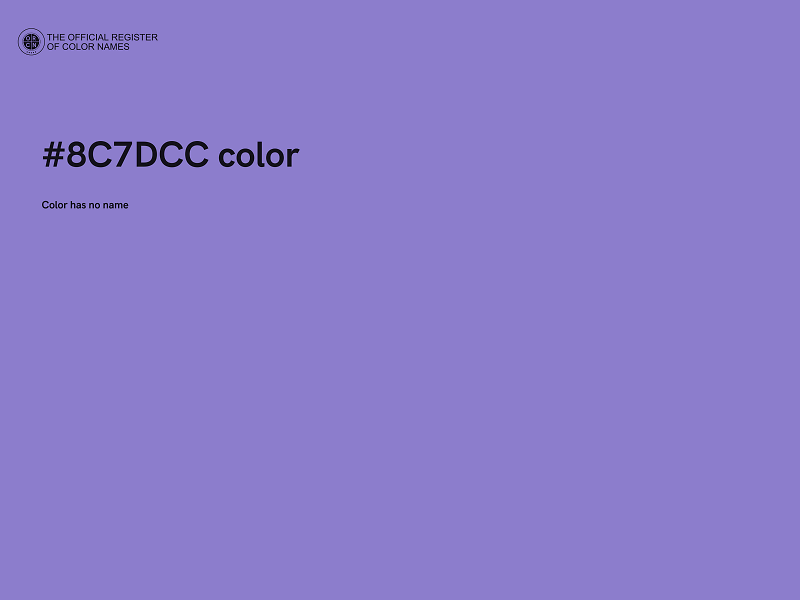 #8C7DCC color image