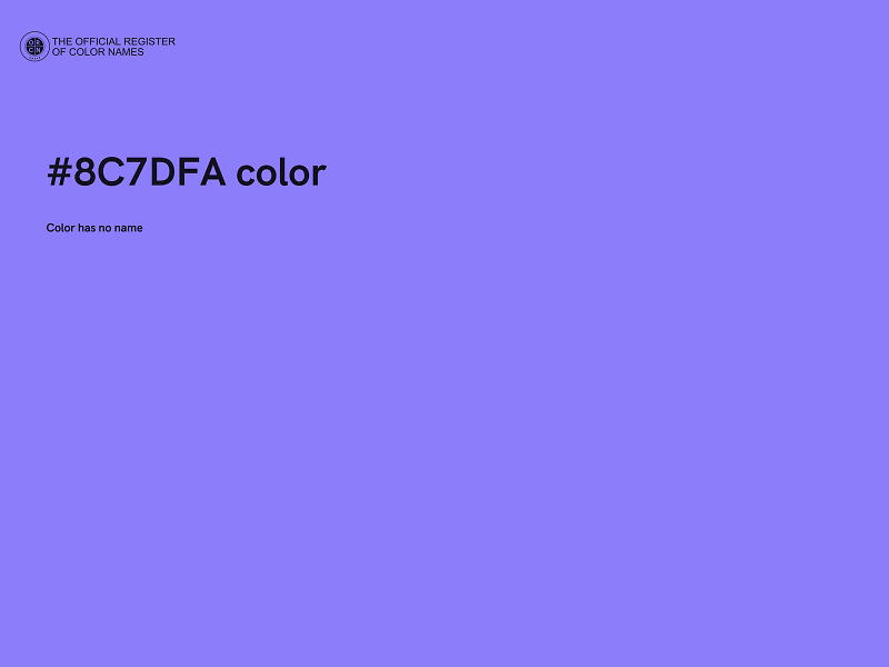 #8C7DFA color image