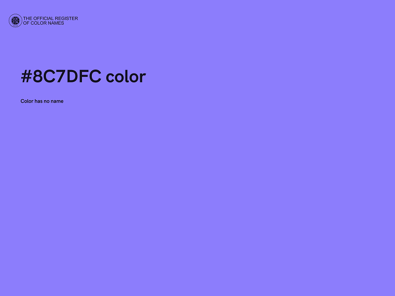 #8C7DFC color image