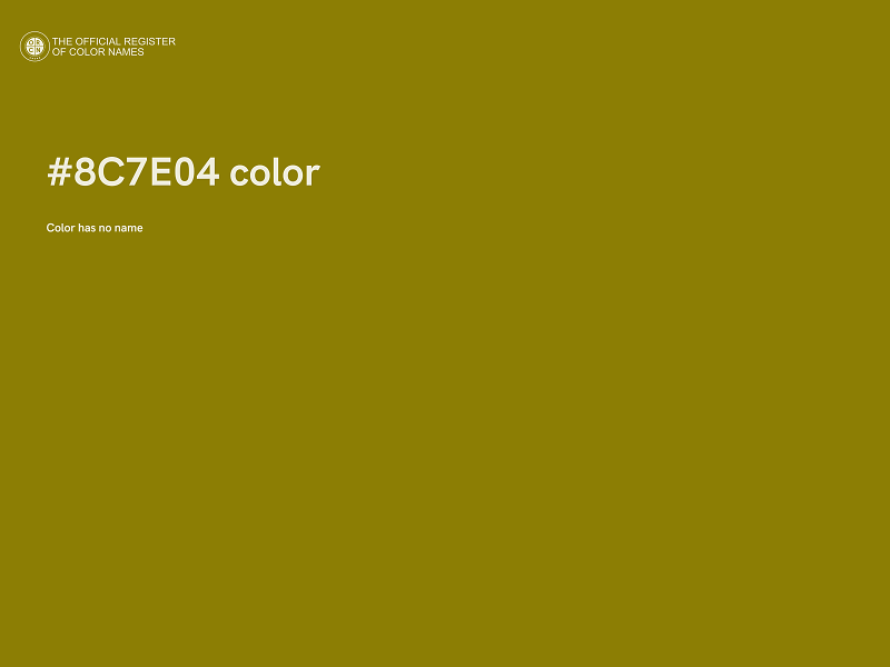 #8C7E04 color image