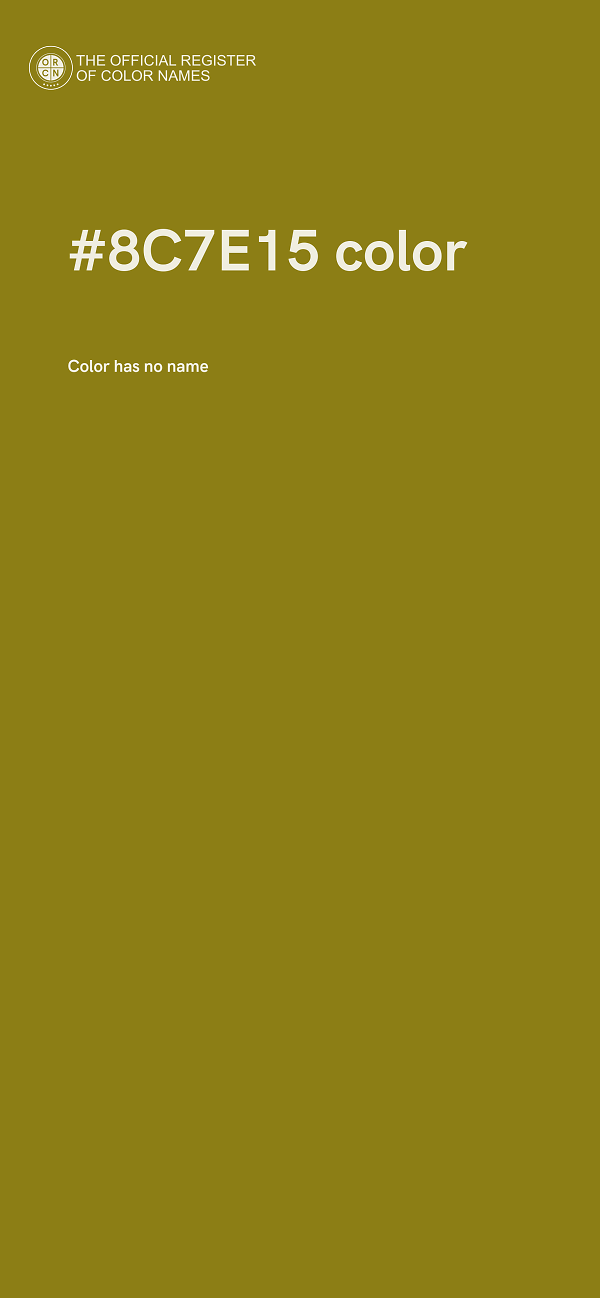 #8C7E15 color image