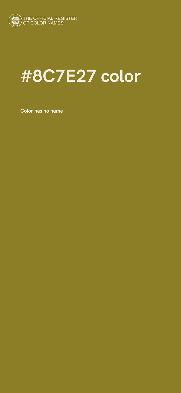 #8C7E27 color image