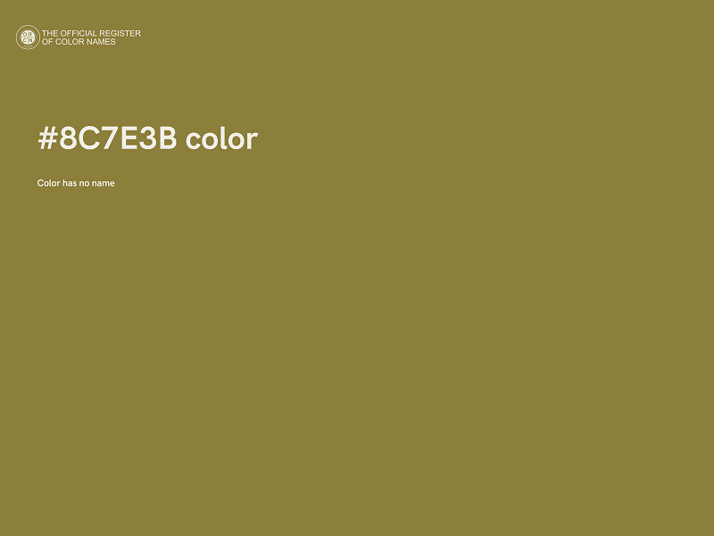 #8C7E3B color image