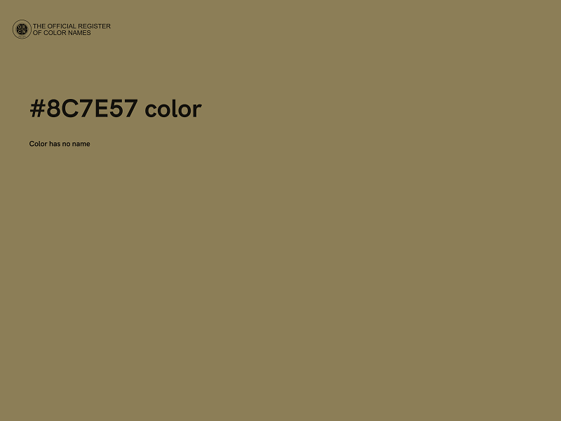 #8C7E57 color image