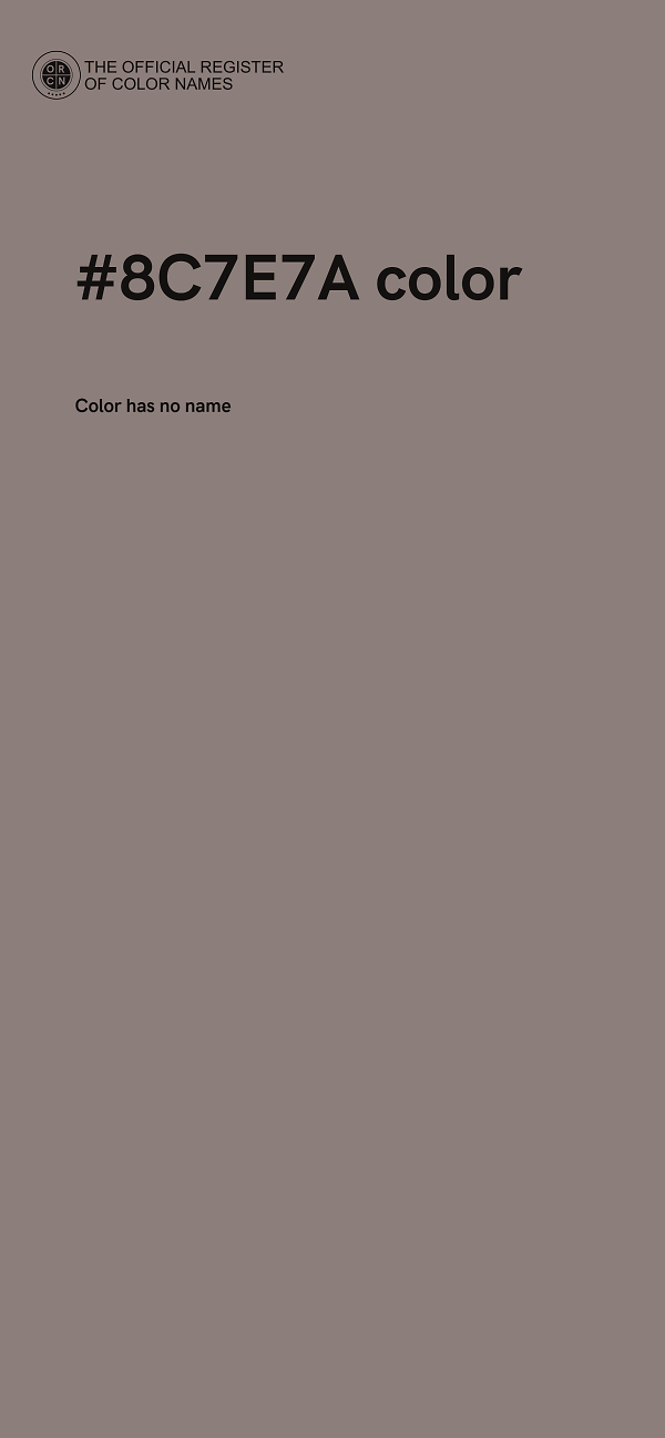 #8C7E7A color image
