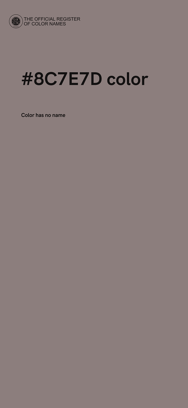 #8C7E7D color image