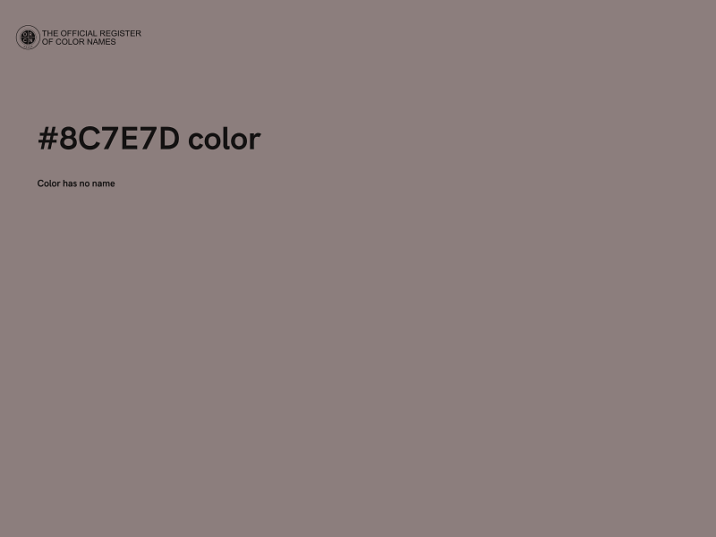 #8C7E7D color image