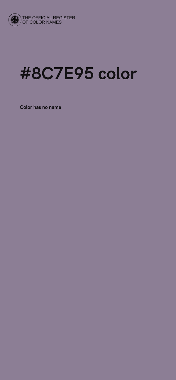 #8C7E95 color image