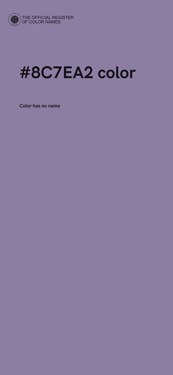 #8C7EA2 color image