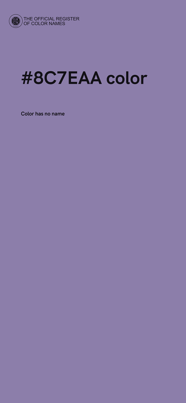 #8C7EAA color image