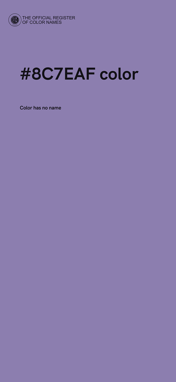 #8C7EAF color image