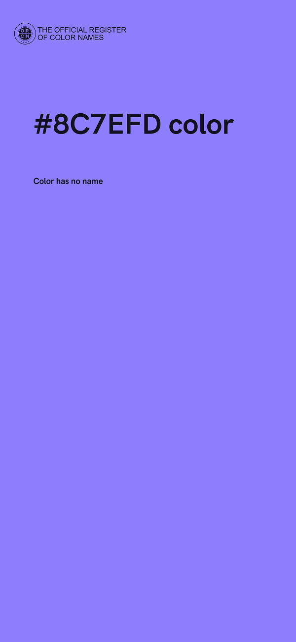 #8C7EFD color image