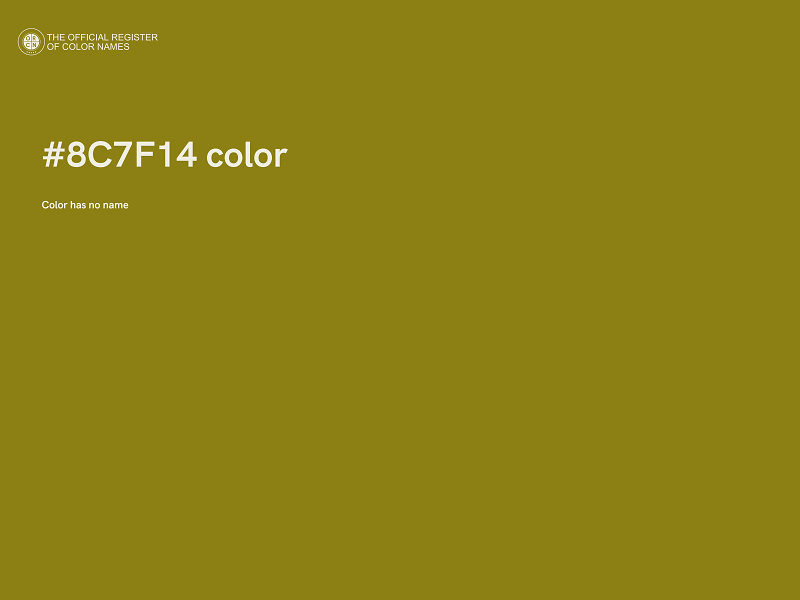 #8C7F14 color image