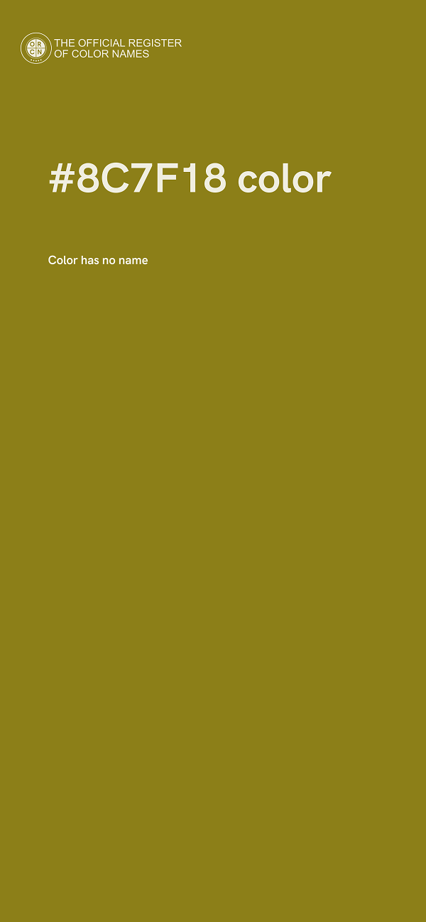 #8C7F18 color image