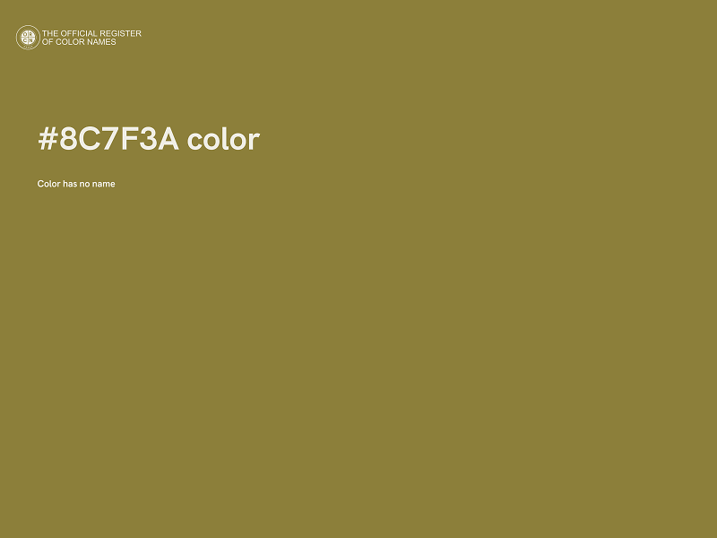 #8C7F3A color image