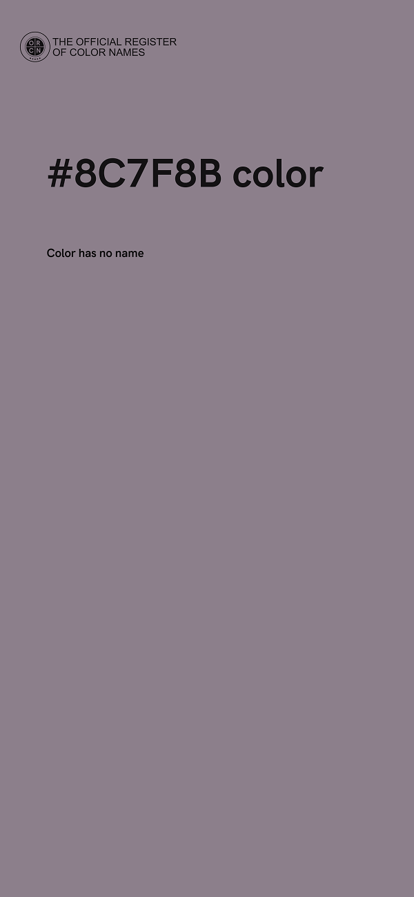 #8C7F8B color image