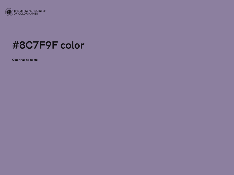 #8C7F9F color image