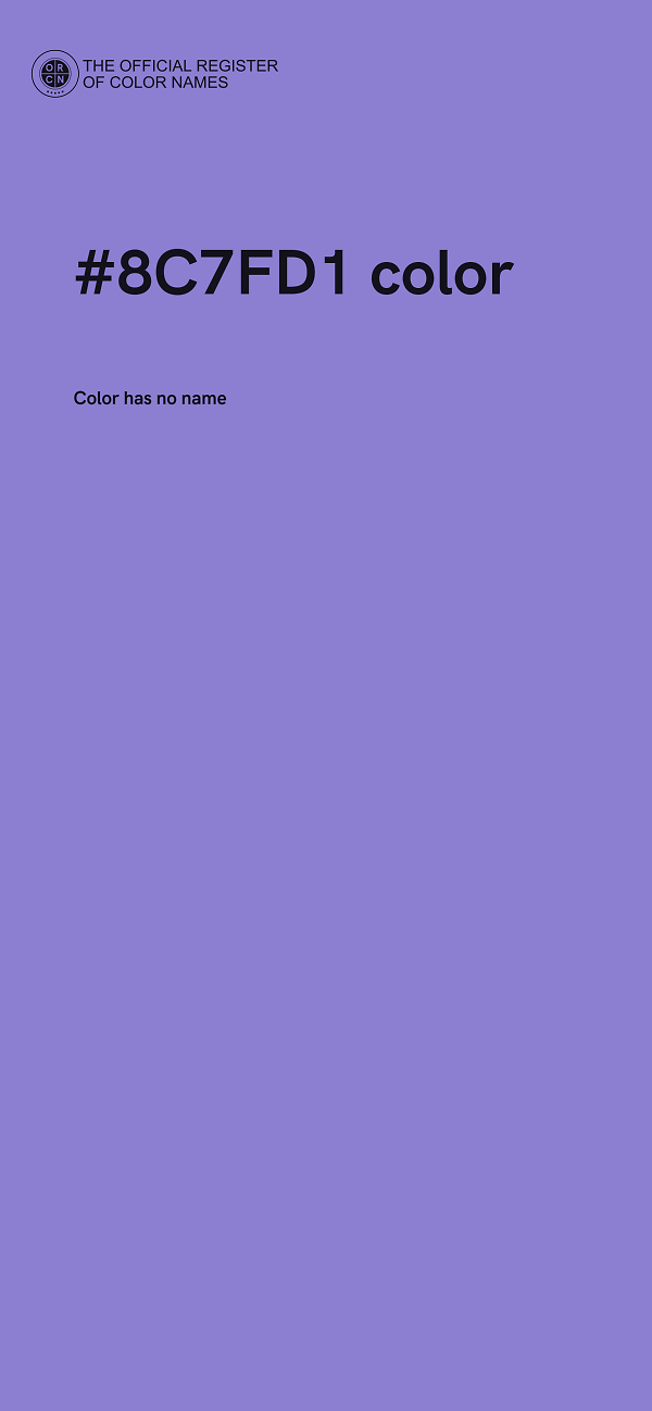 #8C7FD1 color image